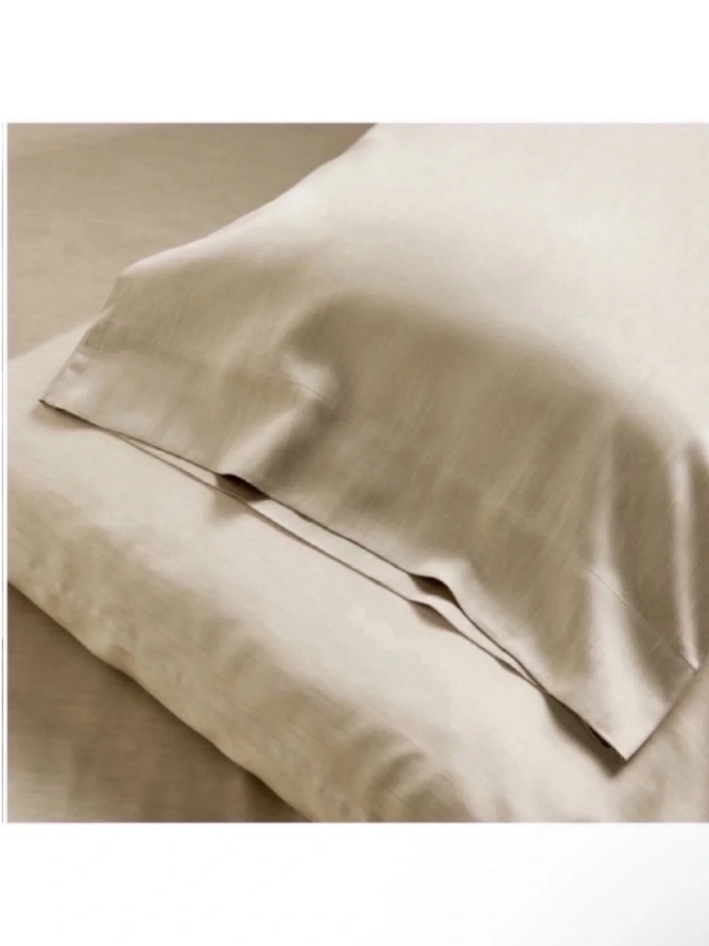 NWT King 400 Thread Count Rayon from Bamboo Sheet Set Light Olive Green Casaluna